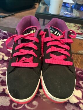 Heelys Black and Hot Pink Girls' Skate Sneakers